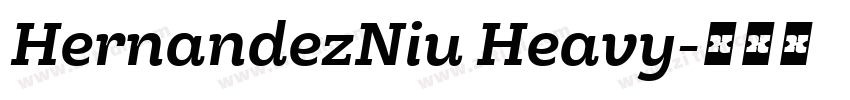 HernandezNiu Heavy字体转换